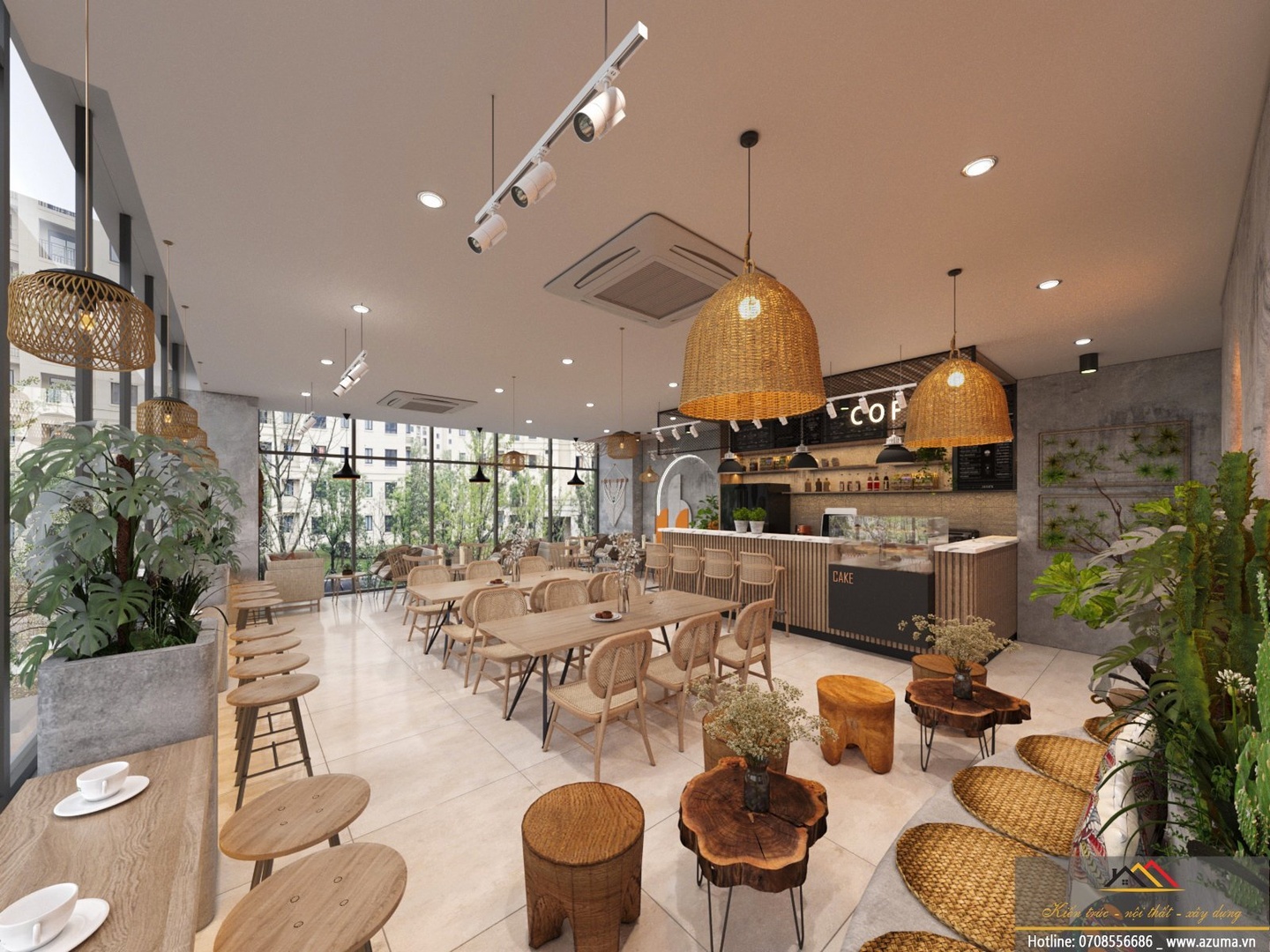 Mẫu Thiết Kế Quán Cafe Văn Phòng, Công Sở Đẹp và Tiện Nghi